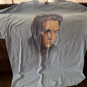 Blue Artistic Portrait Short Sleeve Tee